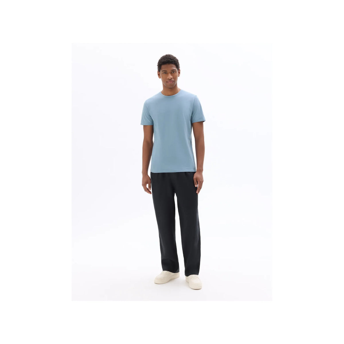 Slim Fit Crew Neck Stretch Cotton T-Shirt