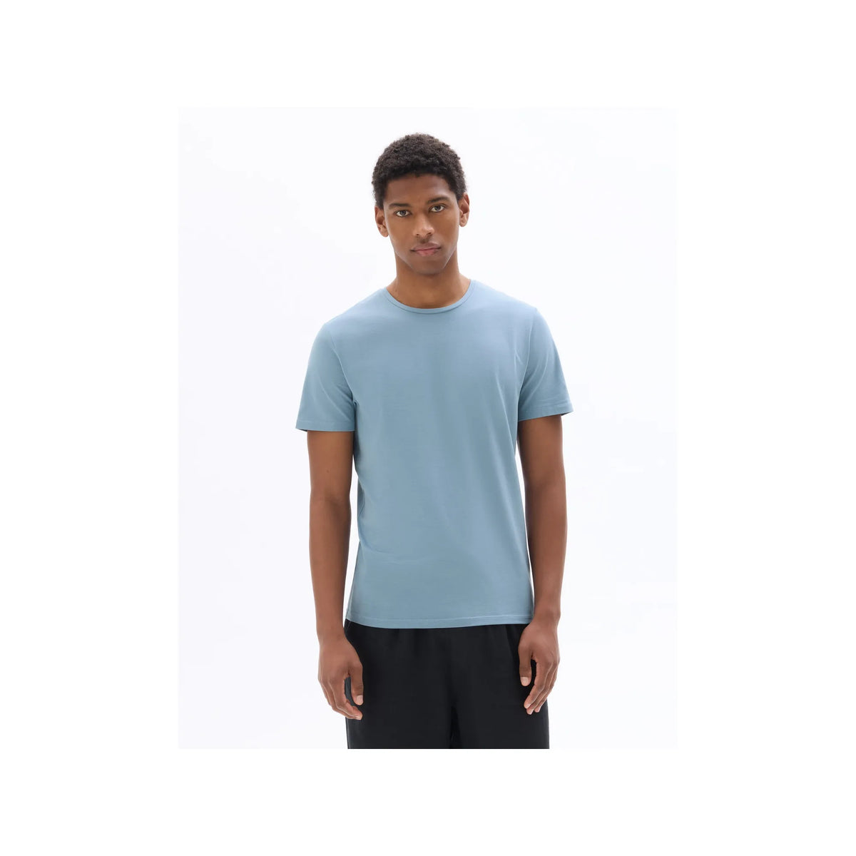 Slim Fit Crew Neck Stretch Cotton T-Shirt