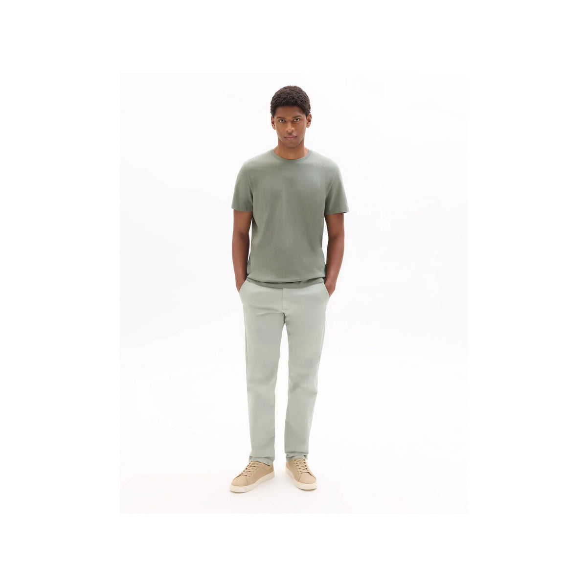 Slim-Fit Chino Trousers In Stretch Cotton, Standard Length