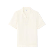 Short-Sleeved Regular Fit Textured Popover Shirt