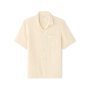 Regular Fit 100% Cotton Gauze Short-Sleeve Shirt