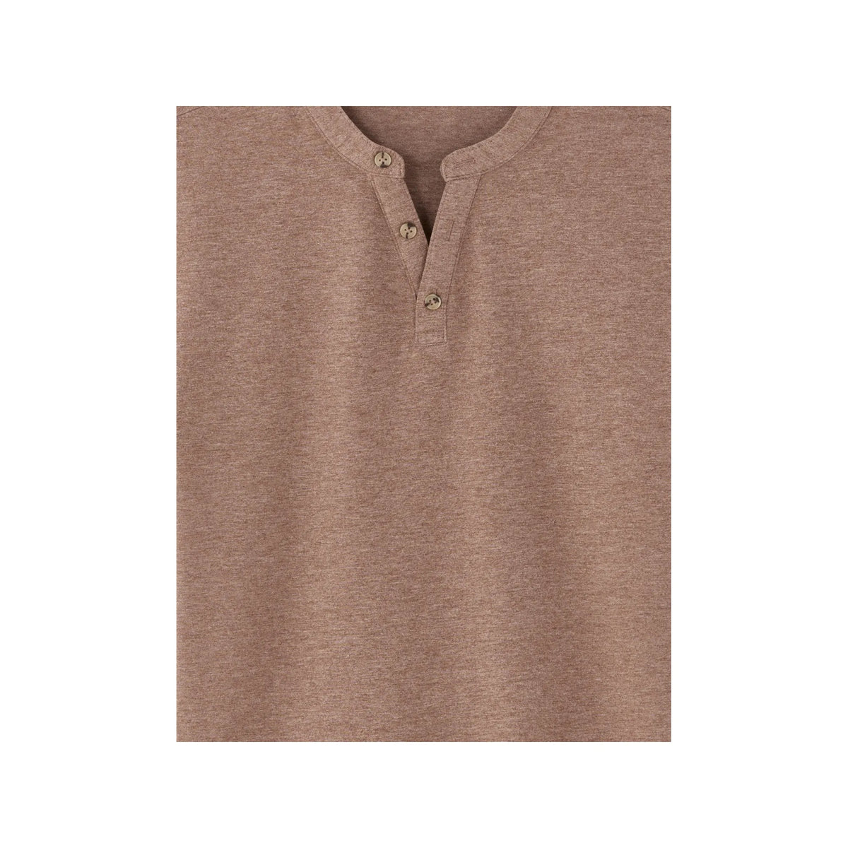 Regular Fit Henley T-Shirt, Cotton Blend