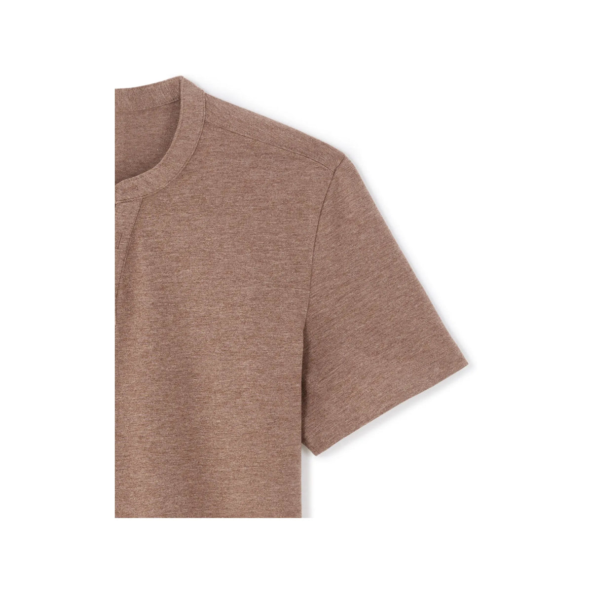 Regular Fit Henley T-Shirt, Cotton Blend