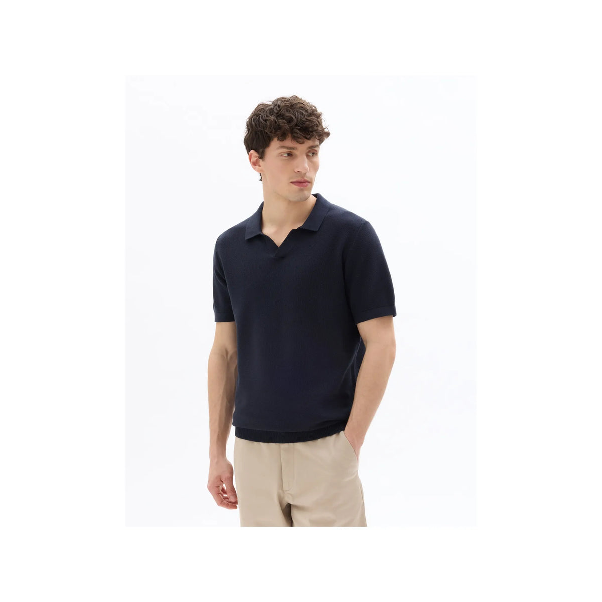 Regular Fit Pique Polo, 100% Cotton Knit