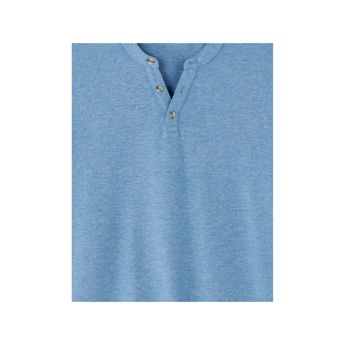 Regular Fit Henley T-Shirt, Cotton Blend