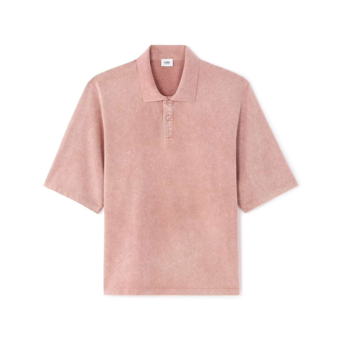 100% Cotton Washed Look Polo Jersey