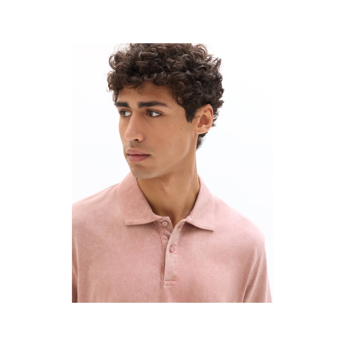 100% Cotton Washed Look Polo Jersey