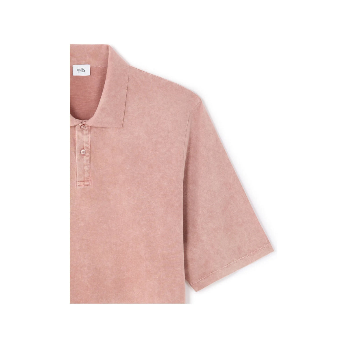 100% Cotton Washed Look Polo Jersey