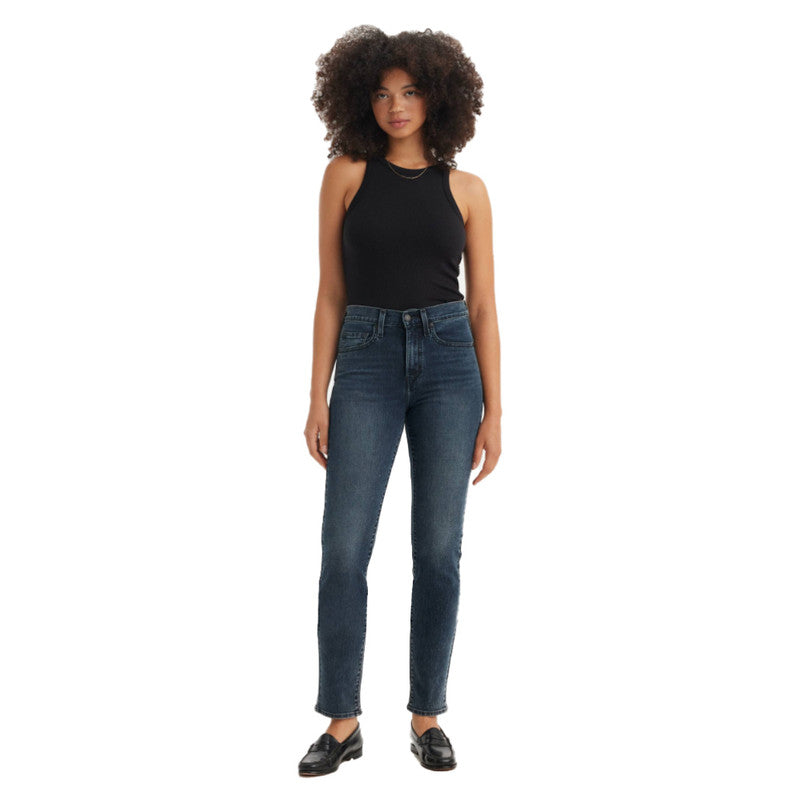 High Rise Straight Jeans