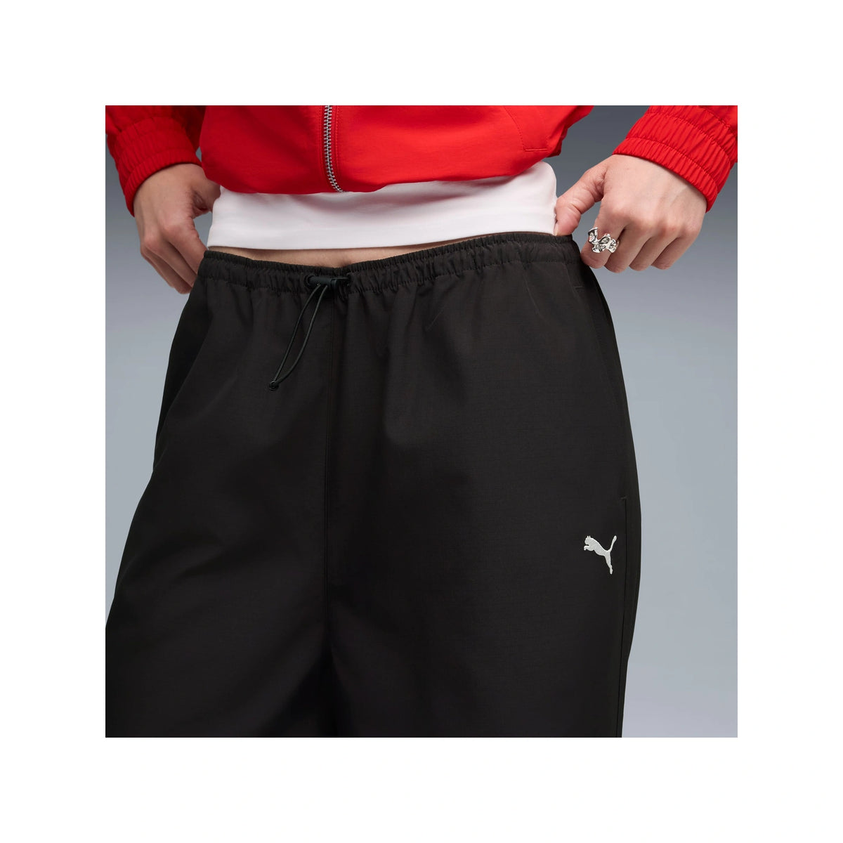 Wardrobe Essentials Parachute Woven Pants Women