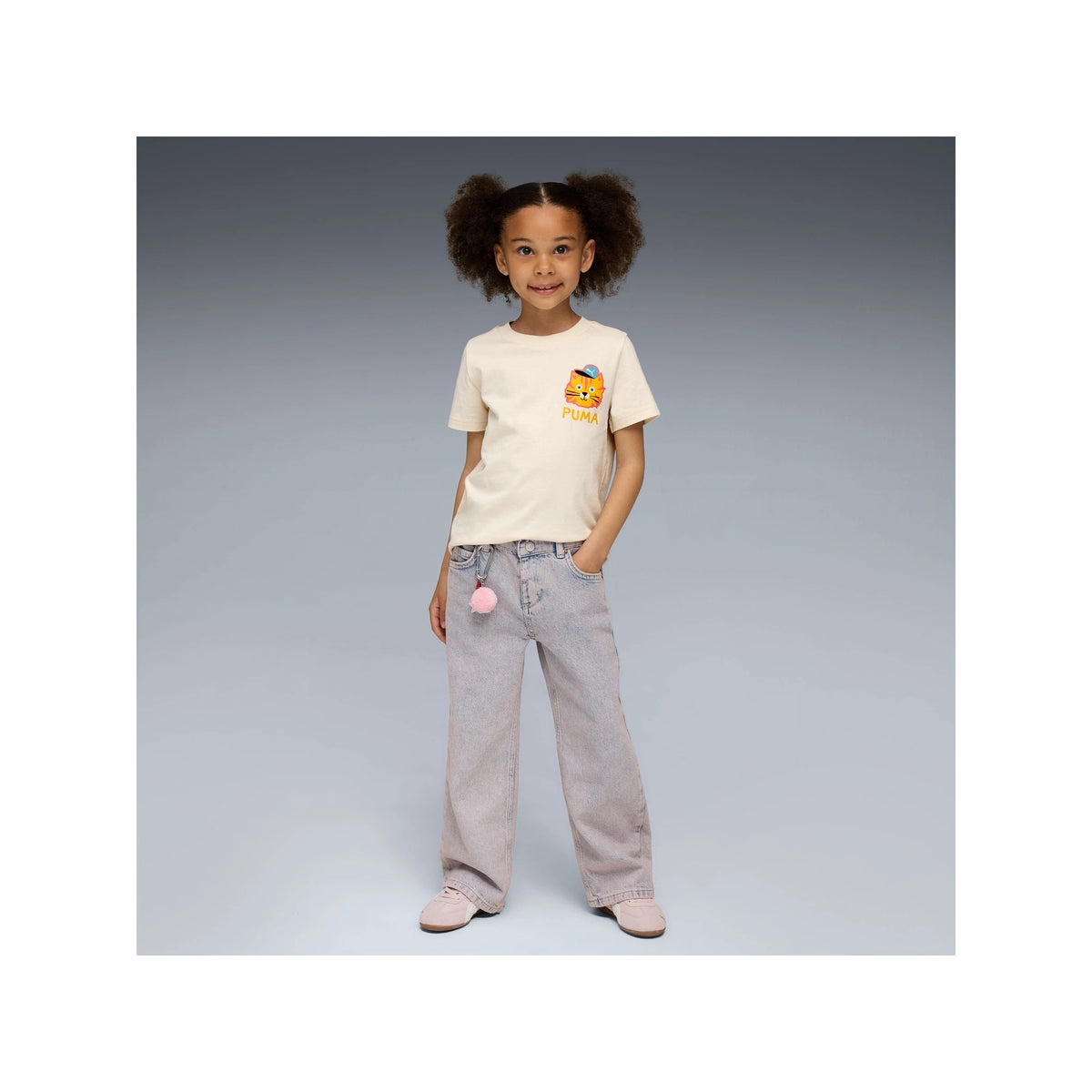 Moody Cat Graphic T-shirt I Kids
