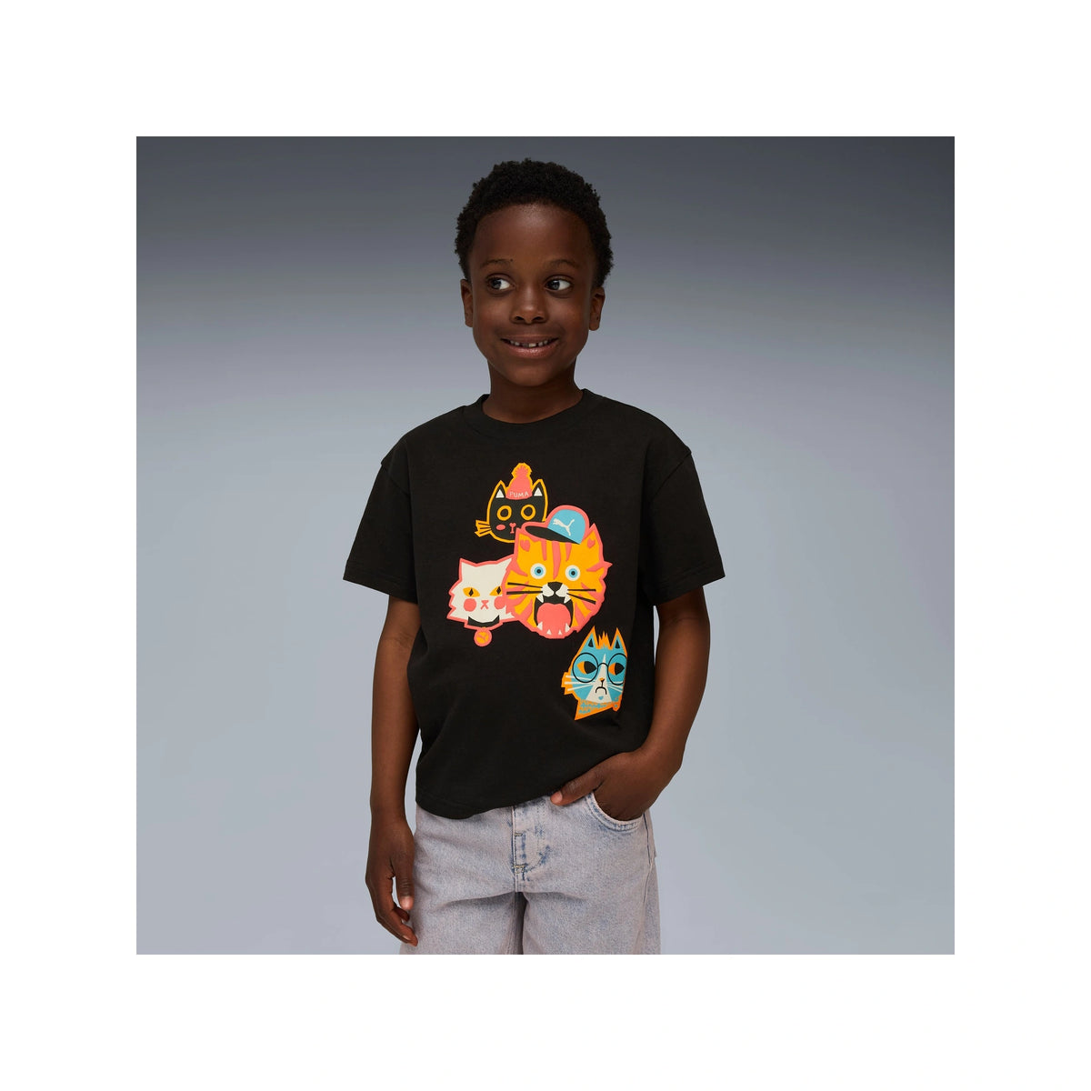 Moody Cat Graphic T-shirt II Kids