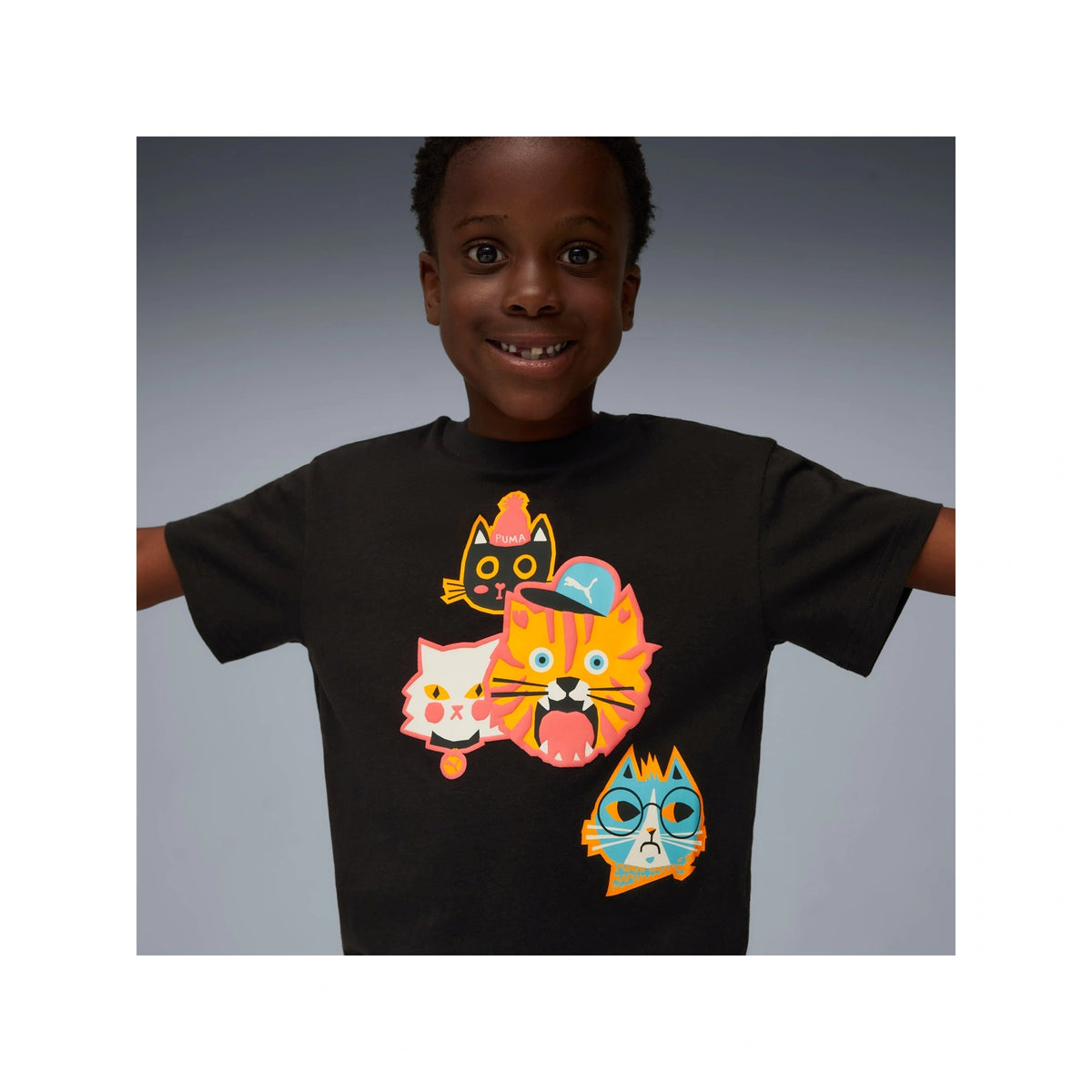 Moody Cat Graphic T-shirt II Kids