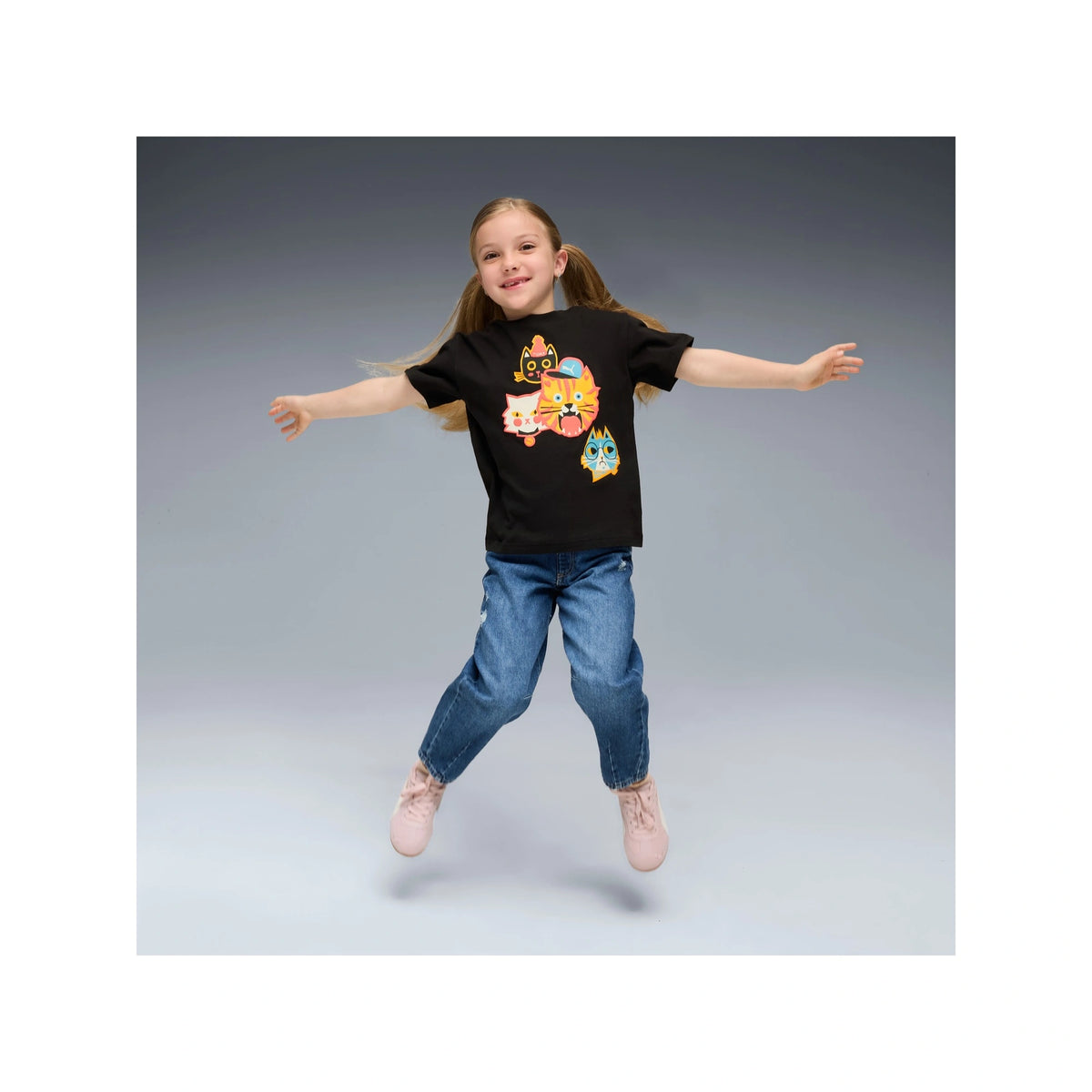 Moody Cat Graphic T-shirt II Kids