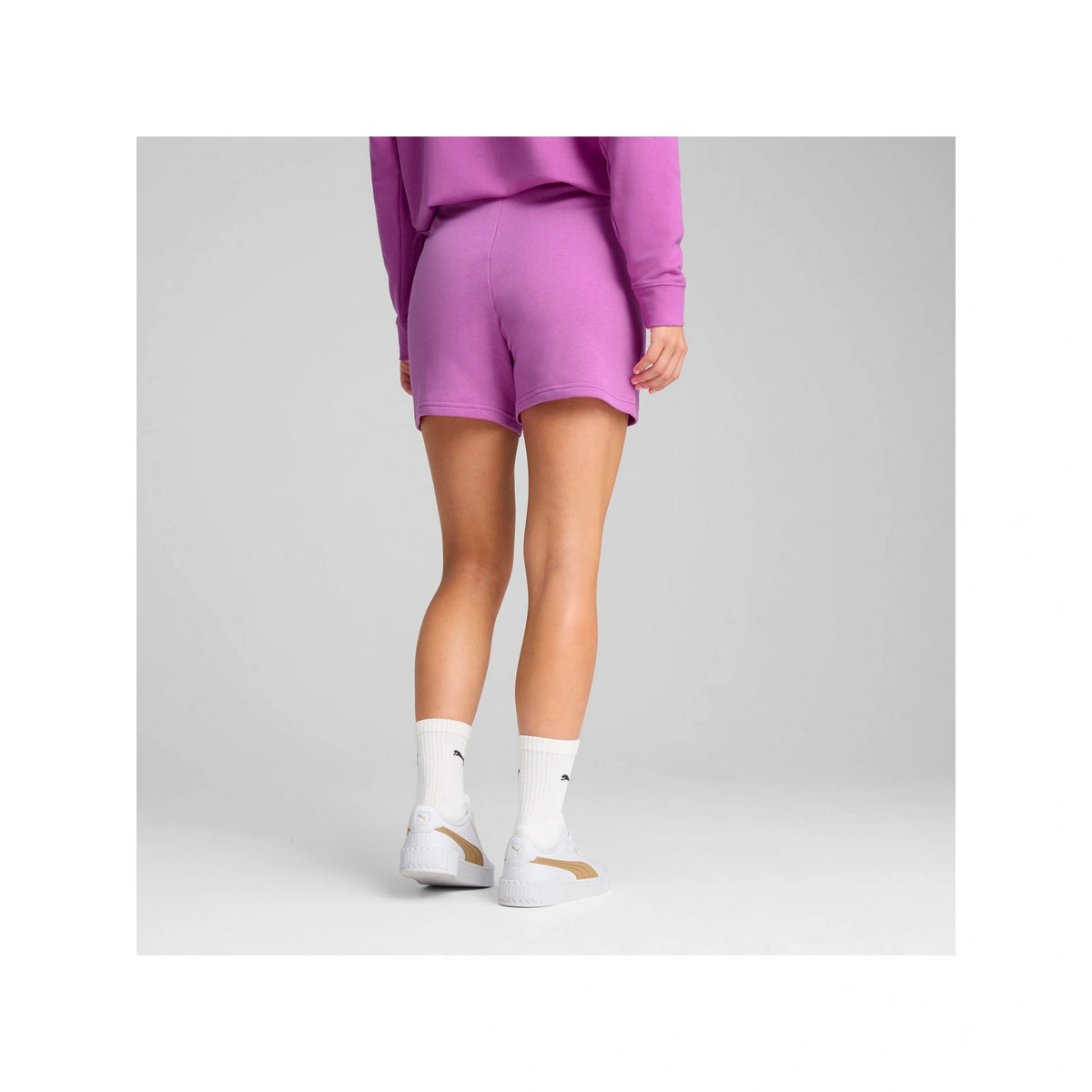 ESS Small No. 1 Logo 5'' High-Waist Shorts Women