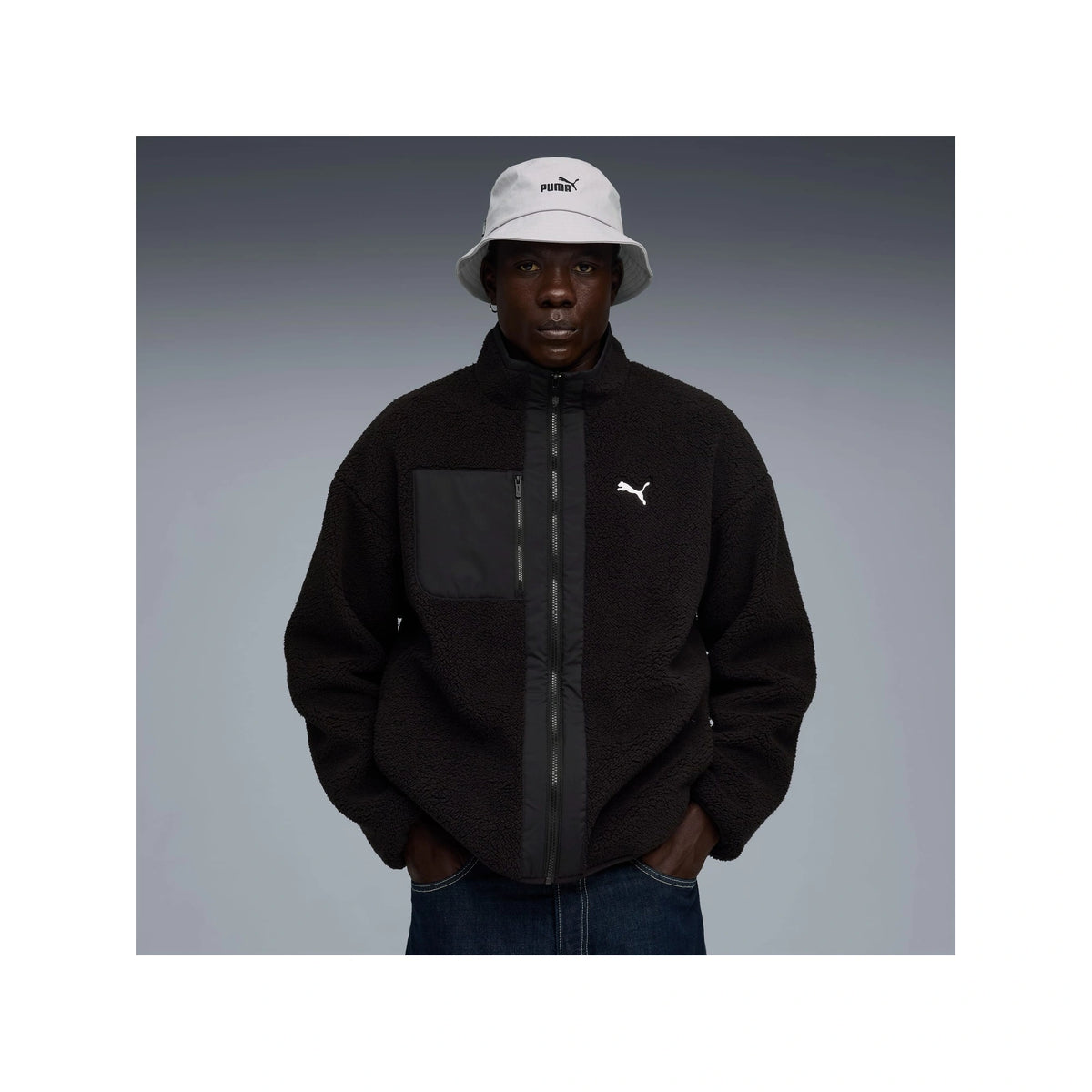 Reversible Hybrid Sherpa Jacket Men