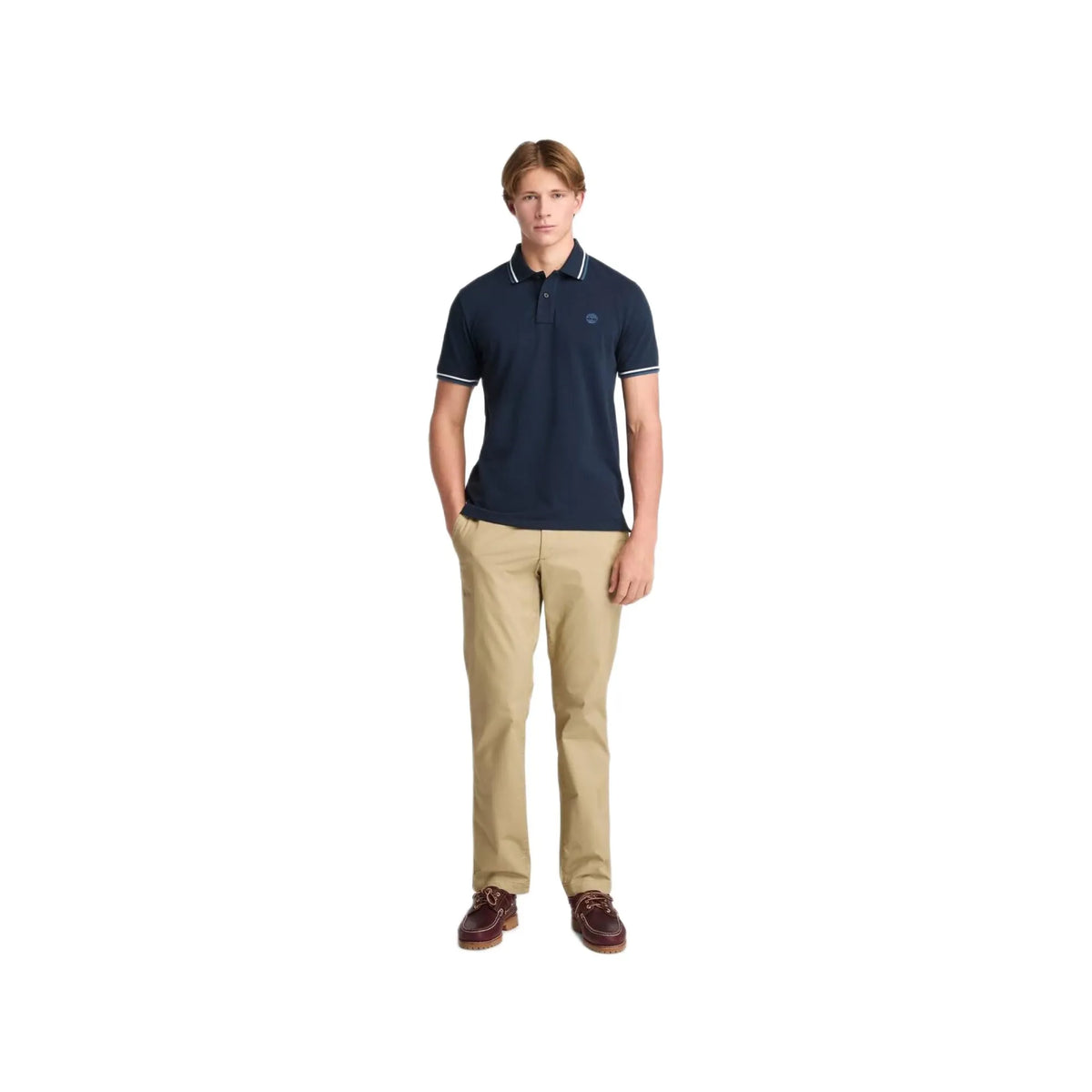Oyster River Tipped Collar Ss Polo
