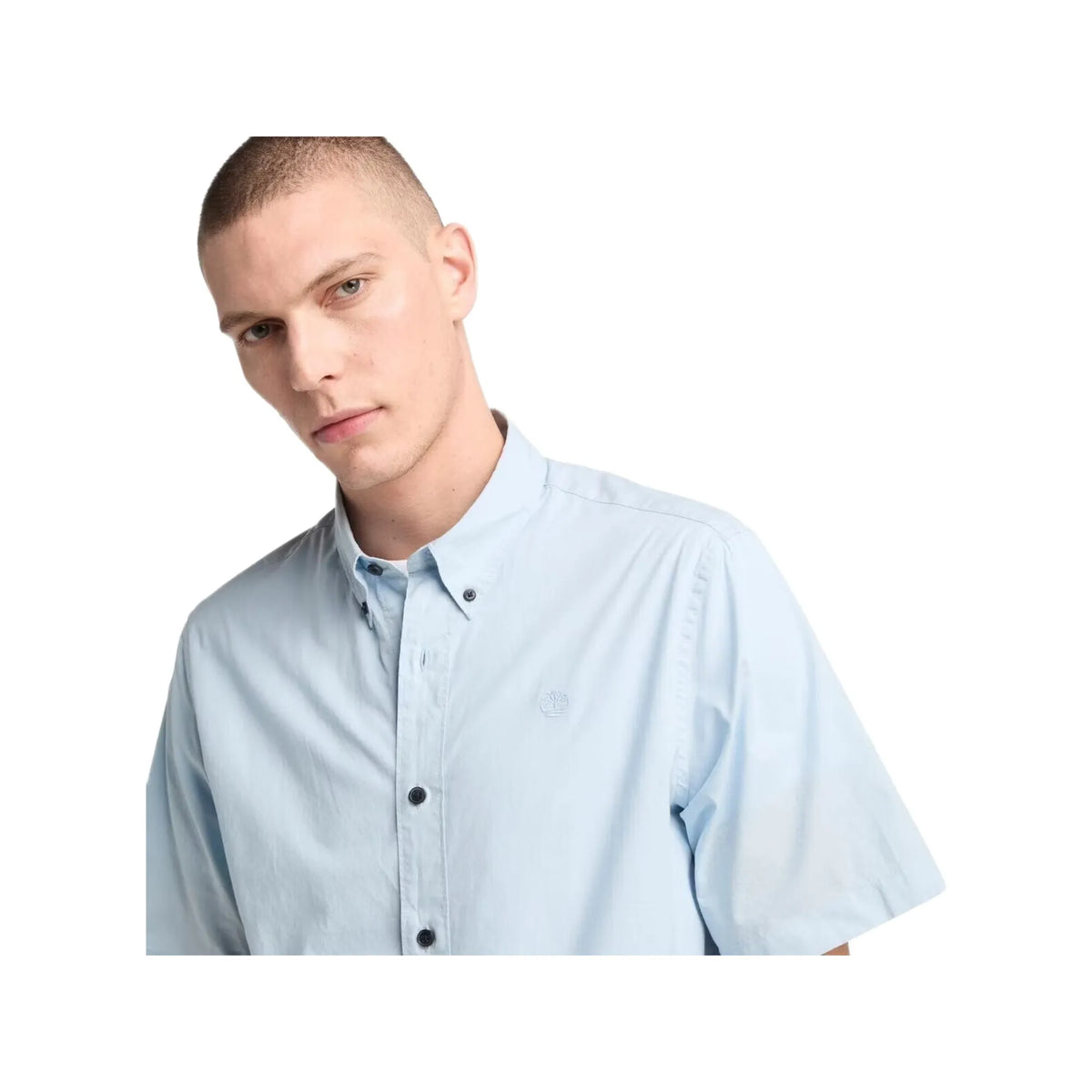 Short Sleeve Stretch Poplin Shirt