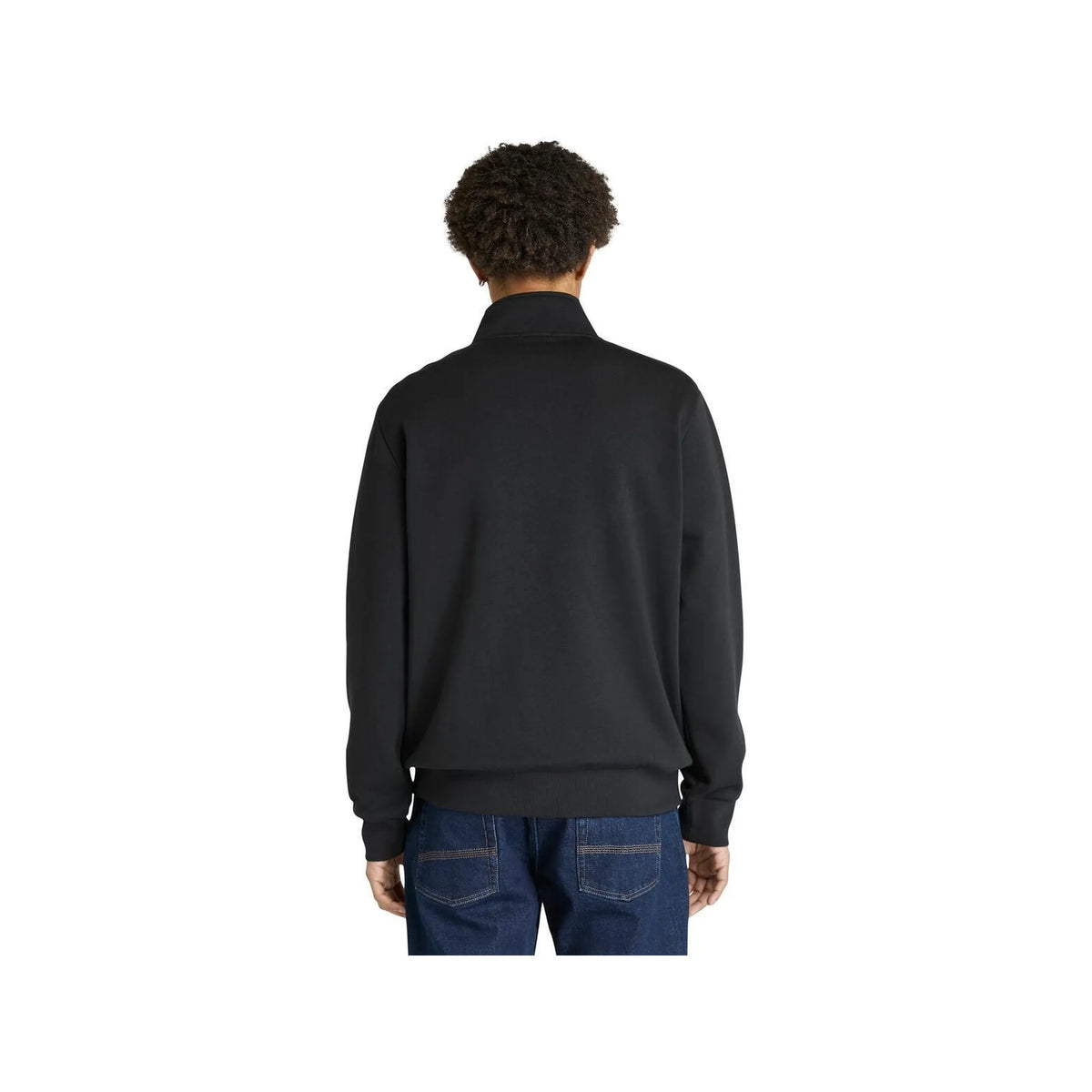 Oyster River Chest Logo Brushback 1/4 Zip Sweatshirt