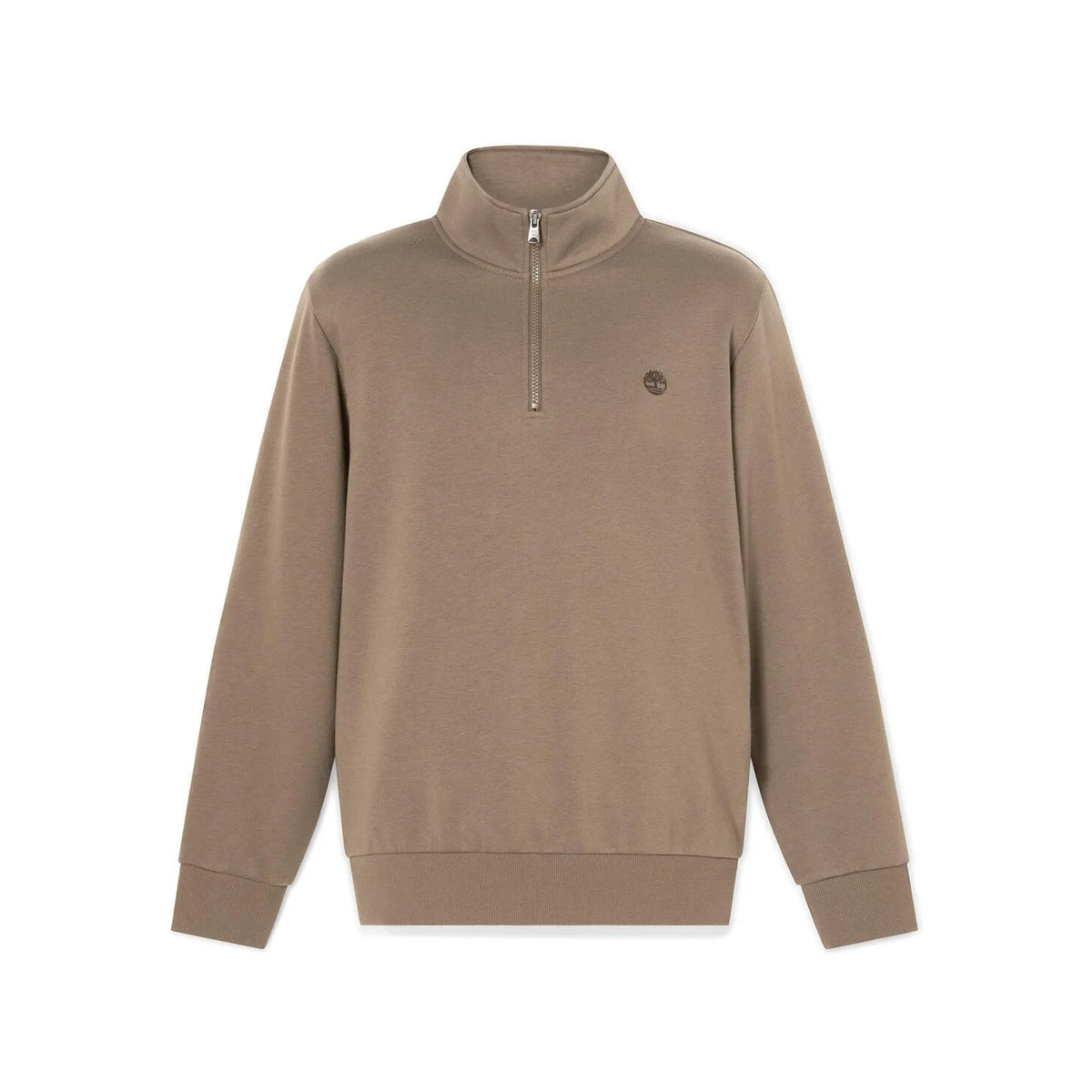 Oyster River Chest Logo Brushback 1/4 Zip Sweatshirt