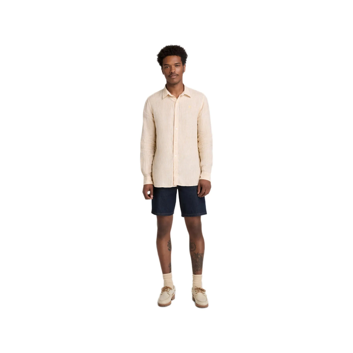 Mill Brook Linen Striped Shirt