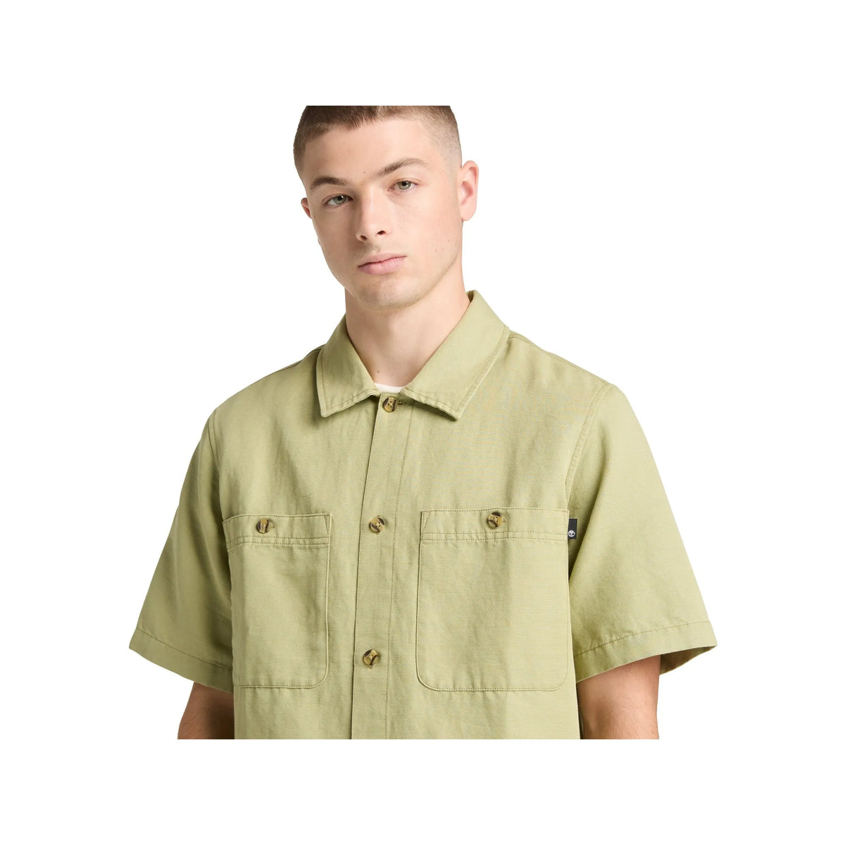 Cotton Linen Ss Utility Overshirt