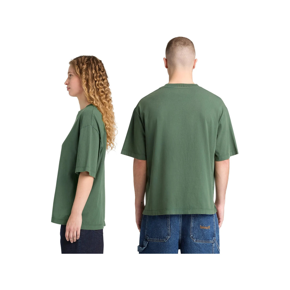 Sunwashed Embroidered Logo Tee
