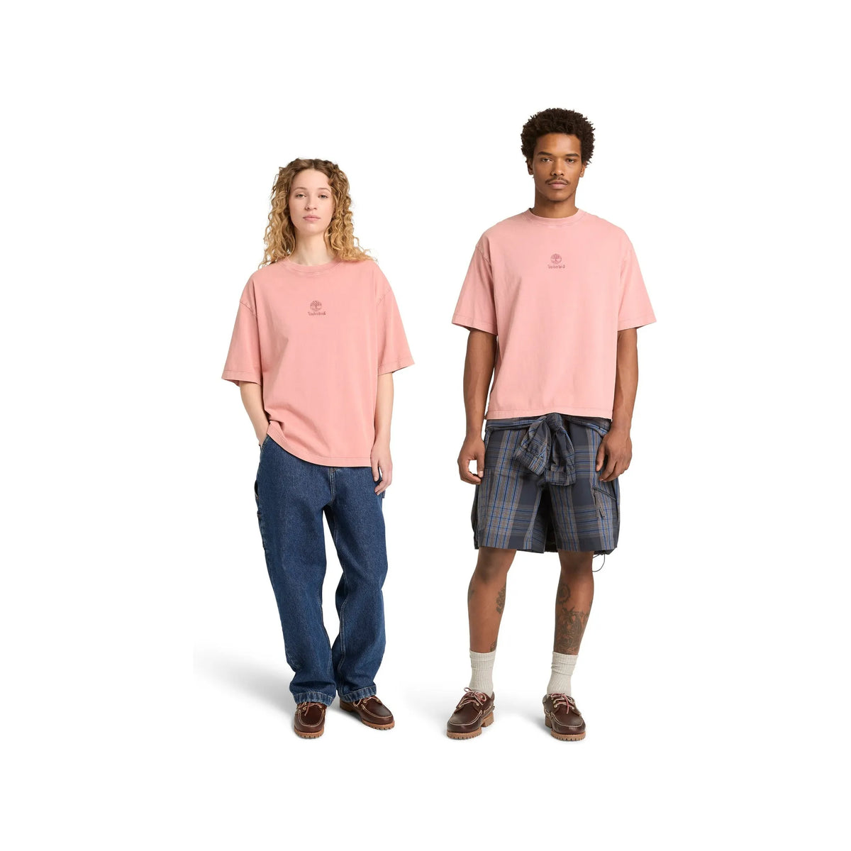 Sunwashed Embroidered Logo Tee