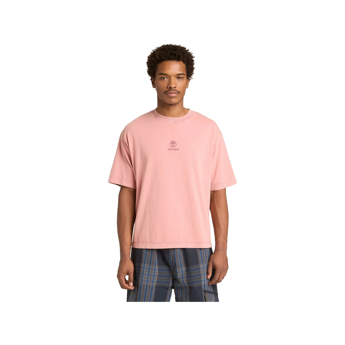 Sunwashed Embroidered Logo Tee