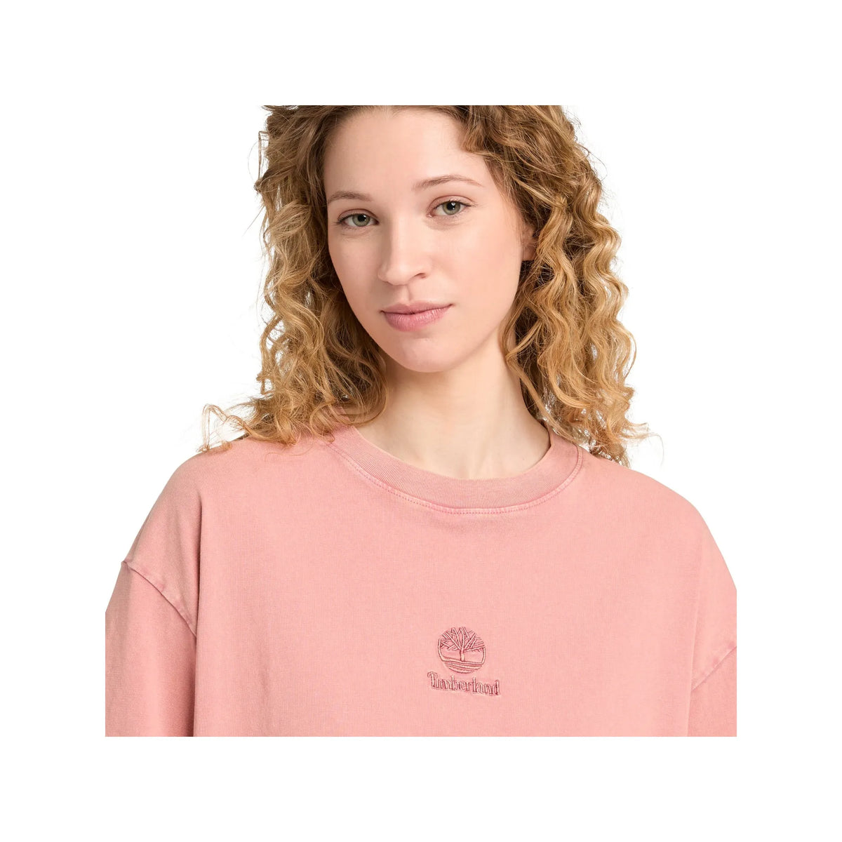 Sunwashed Embroidered Logo Tee