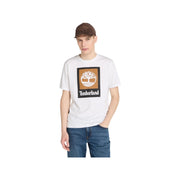 STACK LOGO Colored Short Sleeve Tee White