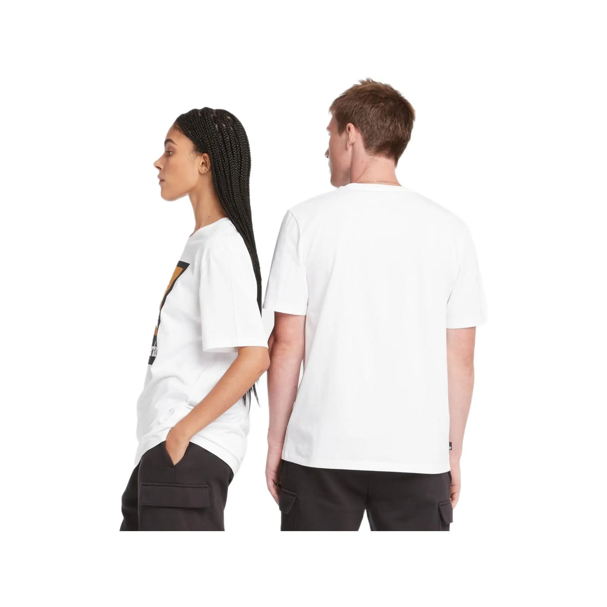 STACK LOGO Colored Short Sleeve Tee White