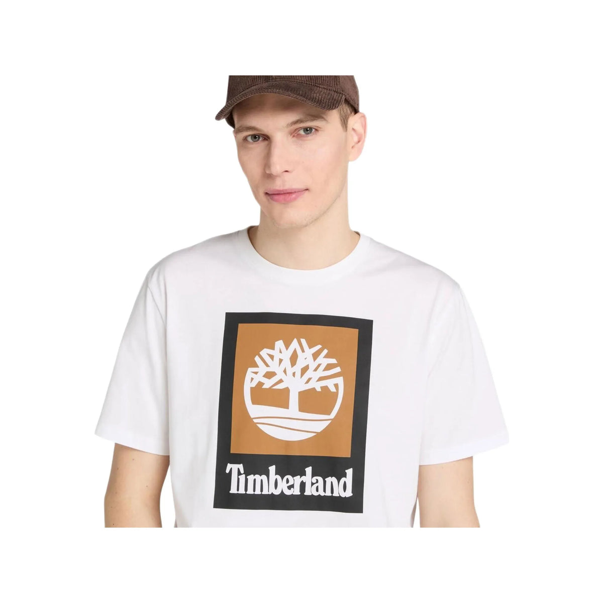 STACK LOGO Colored Short Sleeve Tee White
