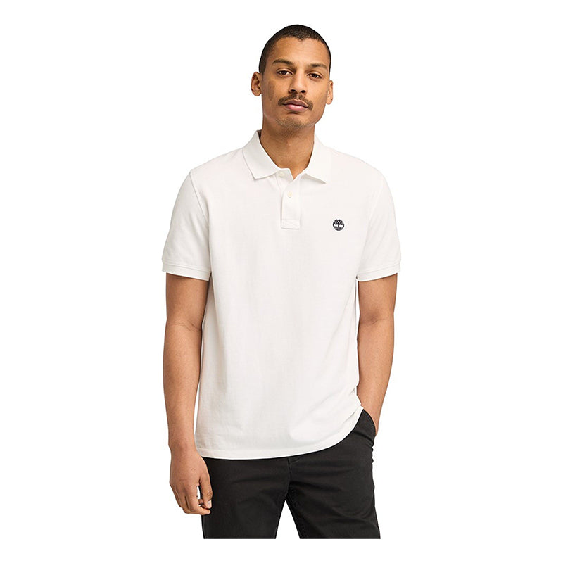 MILLERS RIVER Pique Short Sleeve Polo White