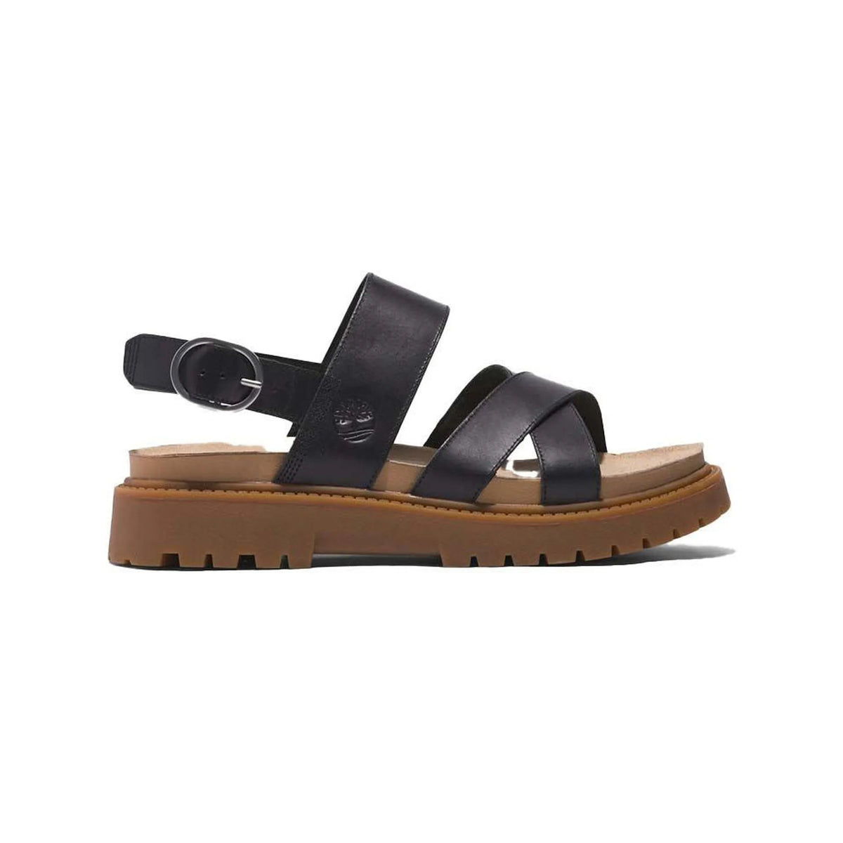 CLAIREMONT WAY BACKSTRAP SANDAL BLACK FULL GRAIN