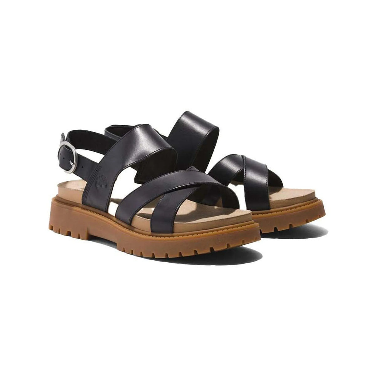 CLAIREMONT WAY BACKSTRAP SANDAL BLACK FULL GRAIN