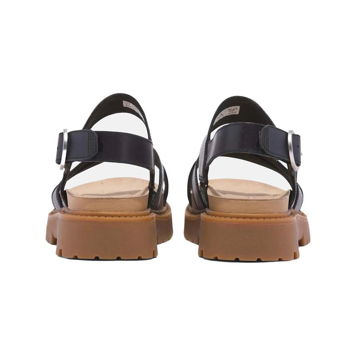 CLAIREMONT WAY BACKSTRAP SANDAL BLACK FULL GRAIN