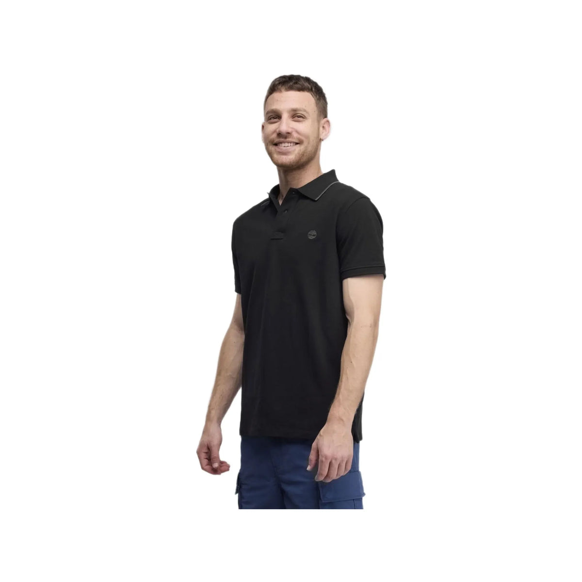 Millers River Printed Neck Short Sleeve Polo