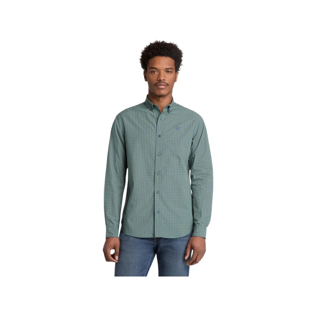 Micro Plaid Poplin Shirt