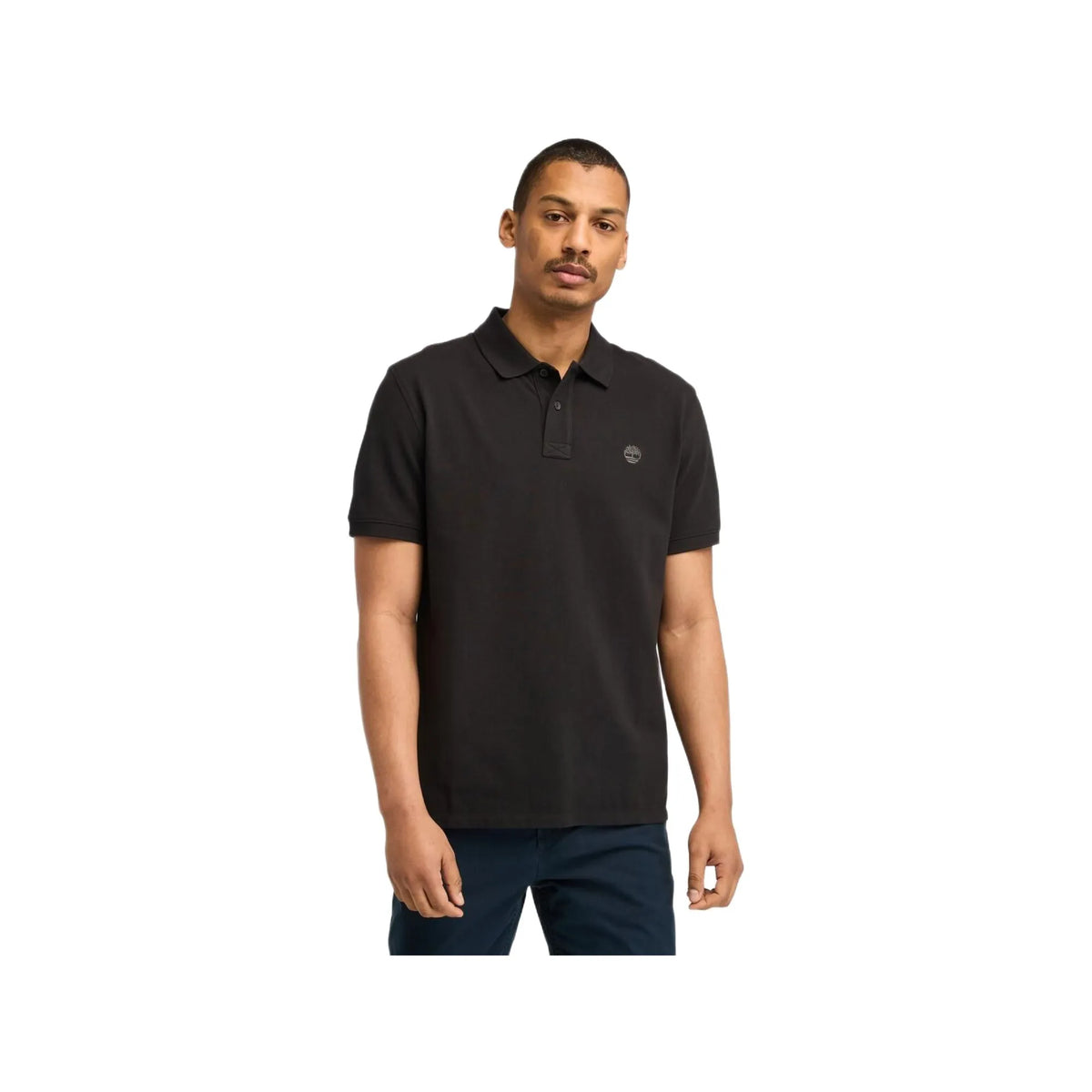 MILLERS RIVER Pique Short Sleeve Polo Black