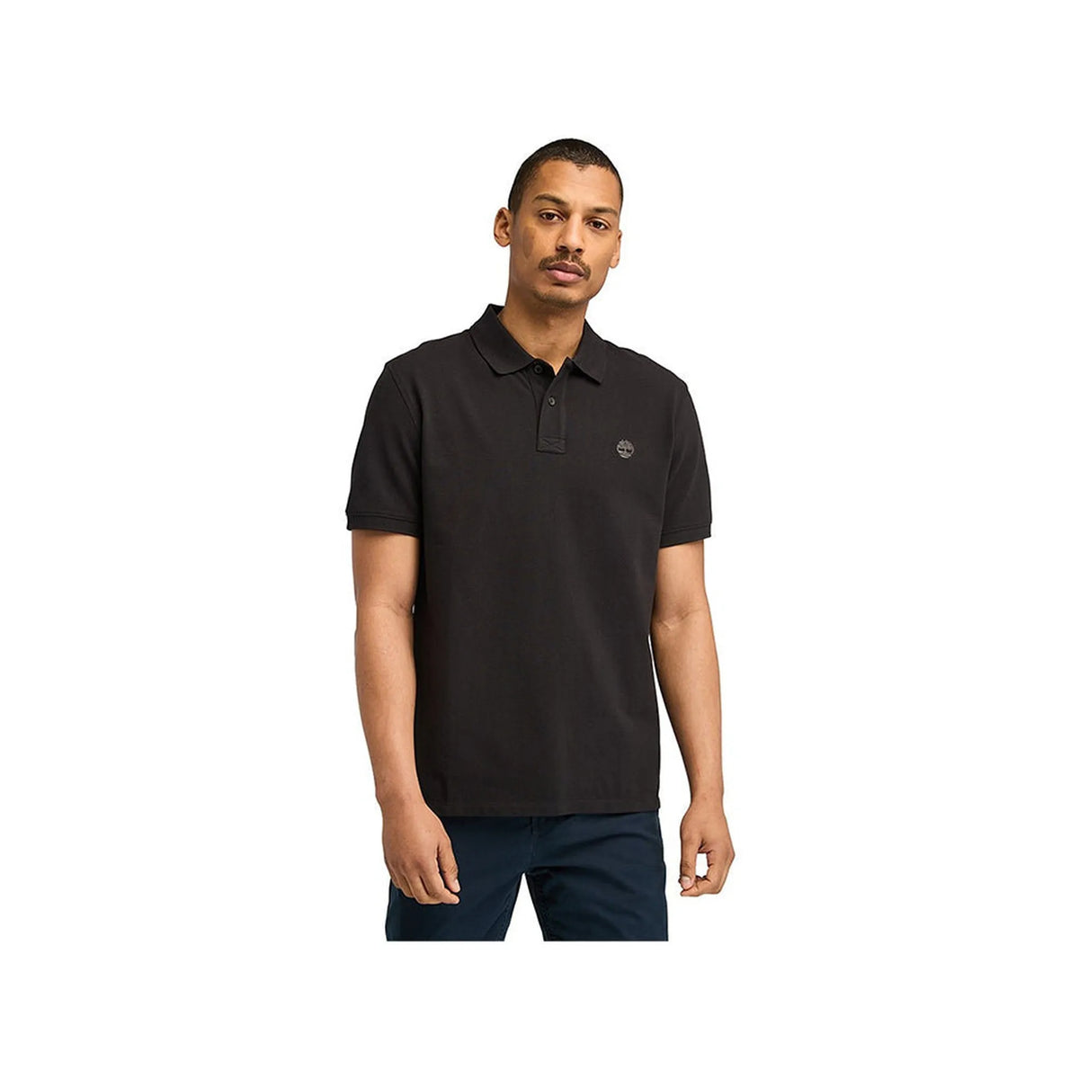 MILLERS RIVER Pique Short Sleeve Polo Black