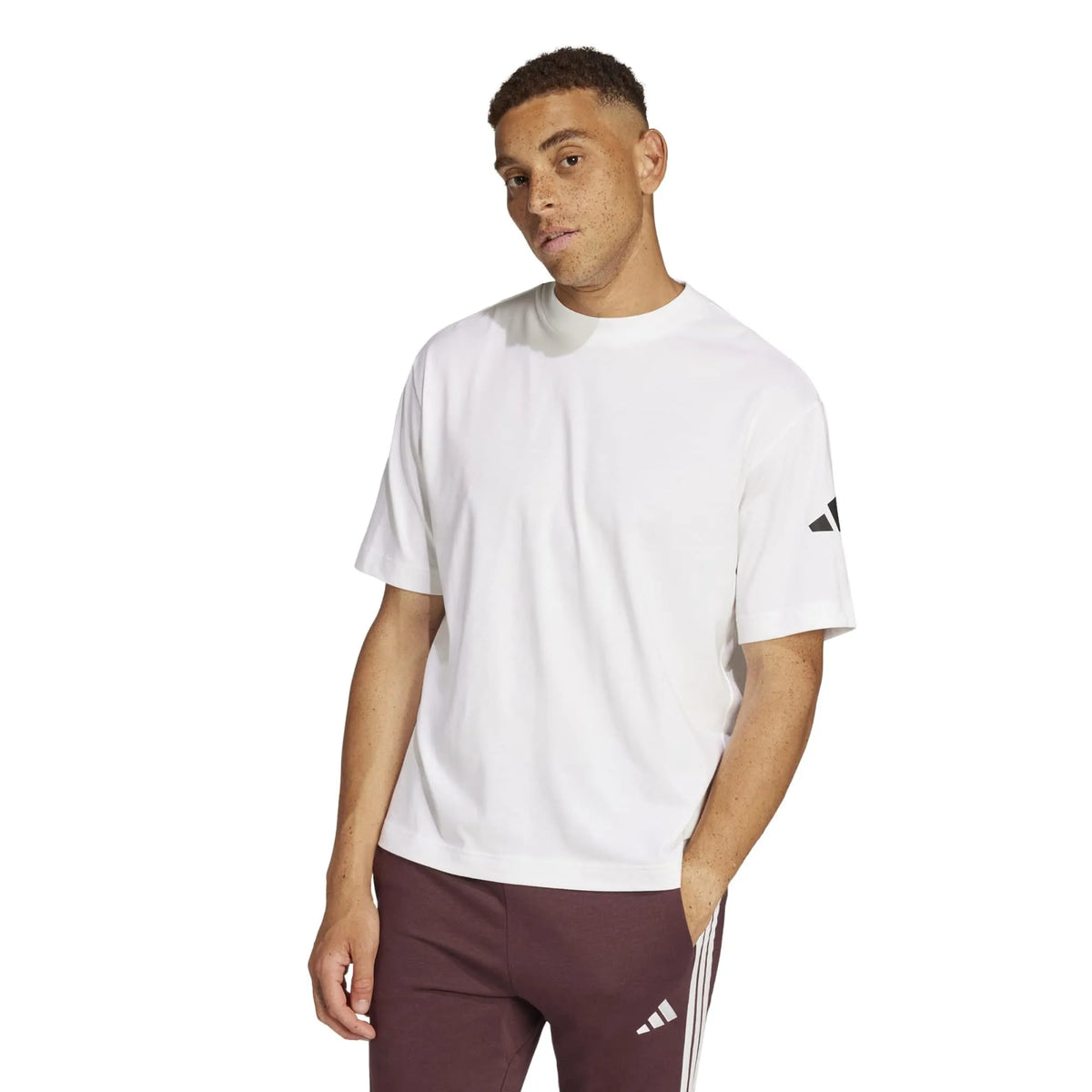 Essentials Loose Fit 3 Bar Logo T-Shirt