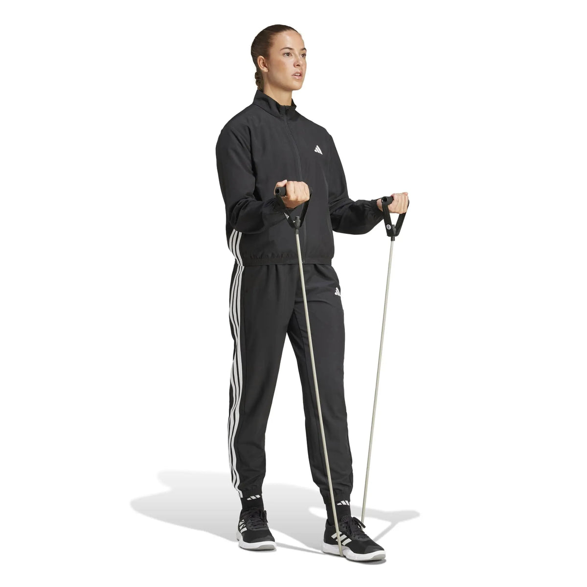 Train Essentials 3-Stripes Woven Warm-Up Jacket