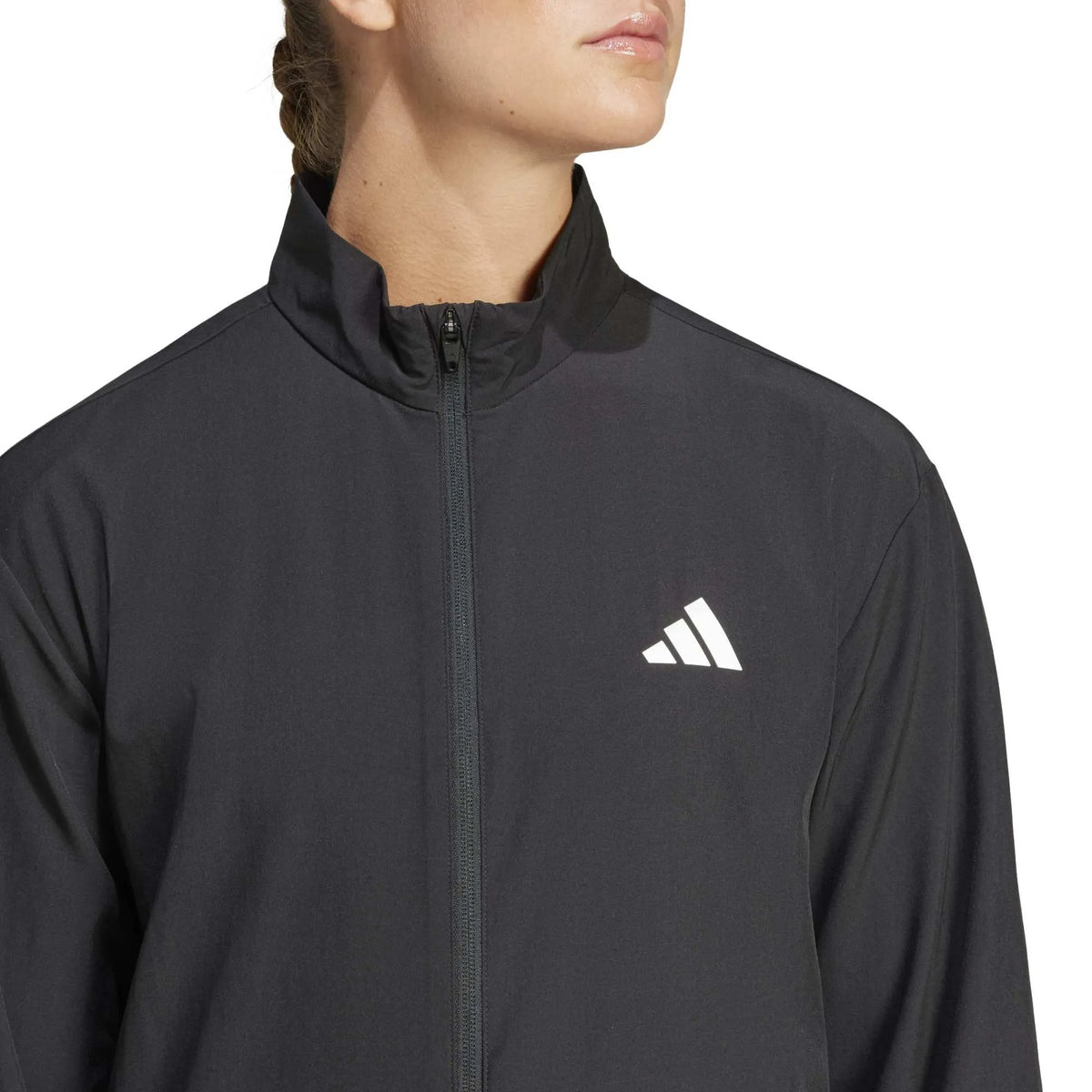 Train Essentials 3-Stripes Woven Warm-Up Jacket