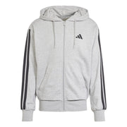 Essentials 3-Stripes French Terry Full-Zip Hoodie