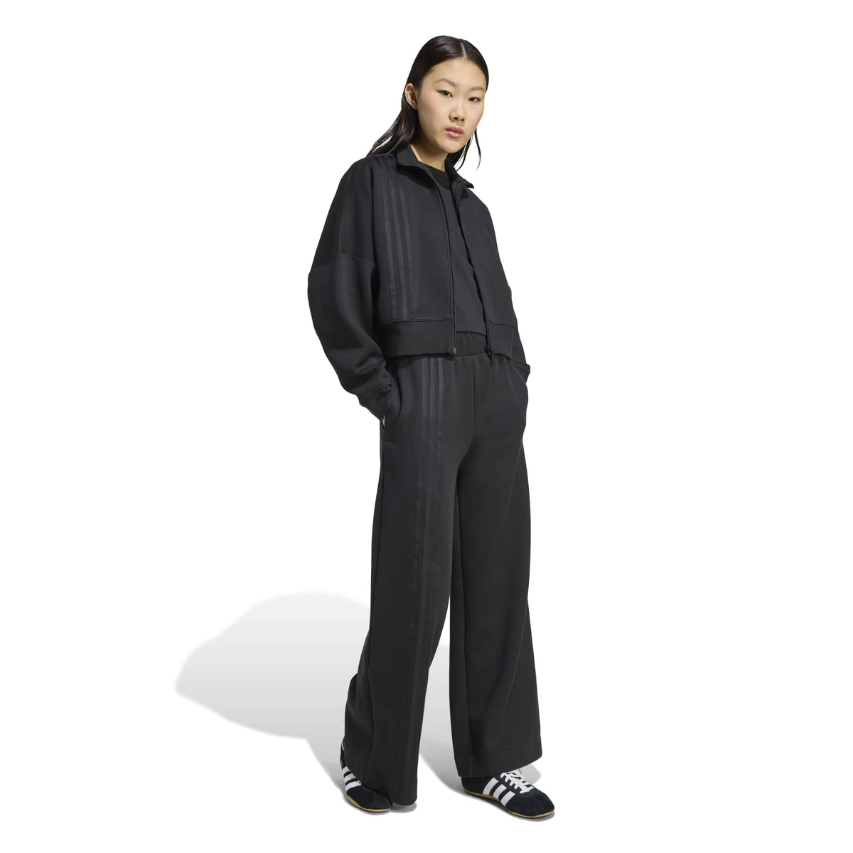 Off Placed 3-Stripes Zip Up