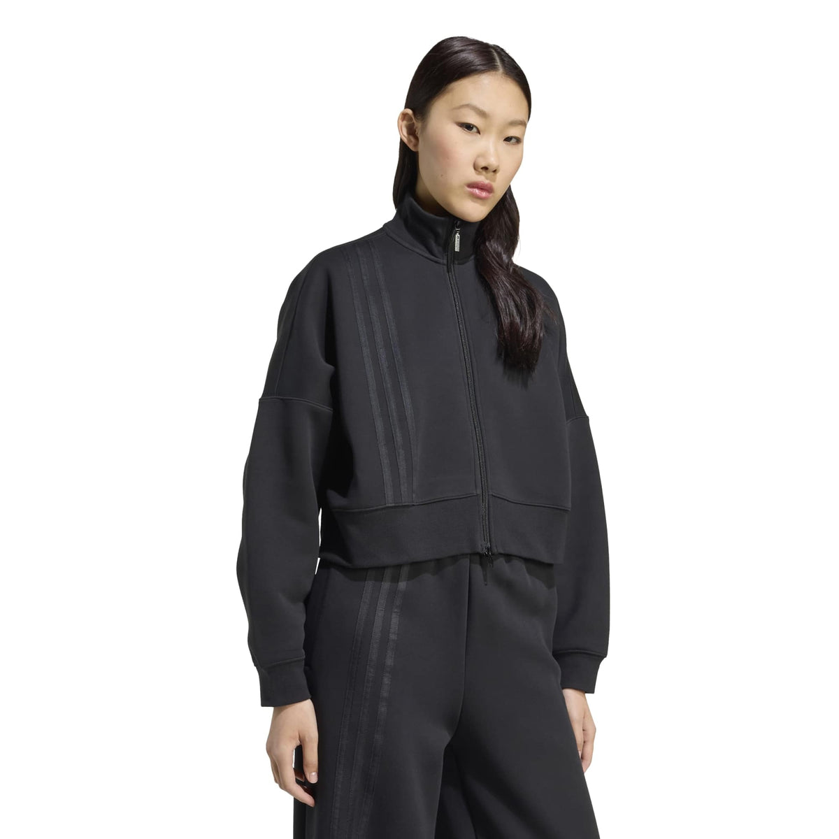 Off Placed 3-Stripes Zip Up