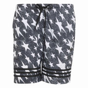 Denim Graphic 3 Stripes Swim Shorts 8-Inch