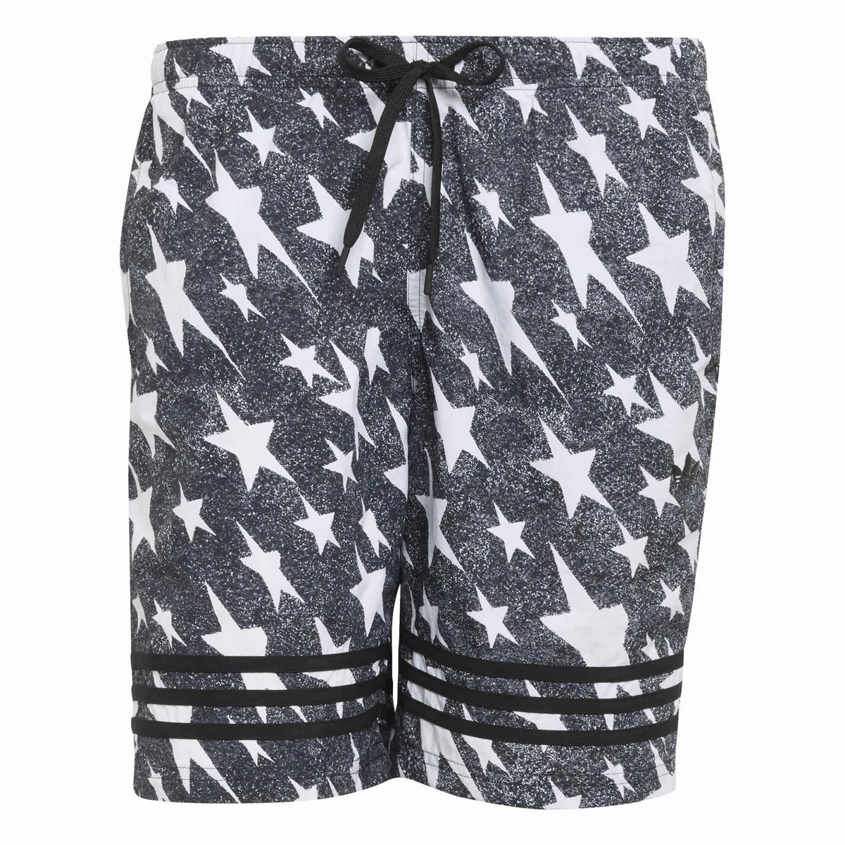 Denim Graphic 3 Stripes Swim Shorts 8-Inch