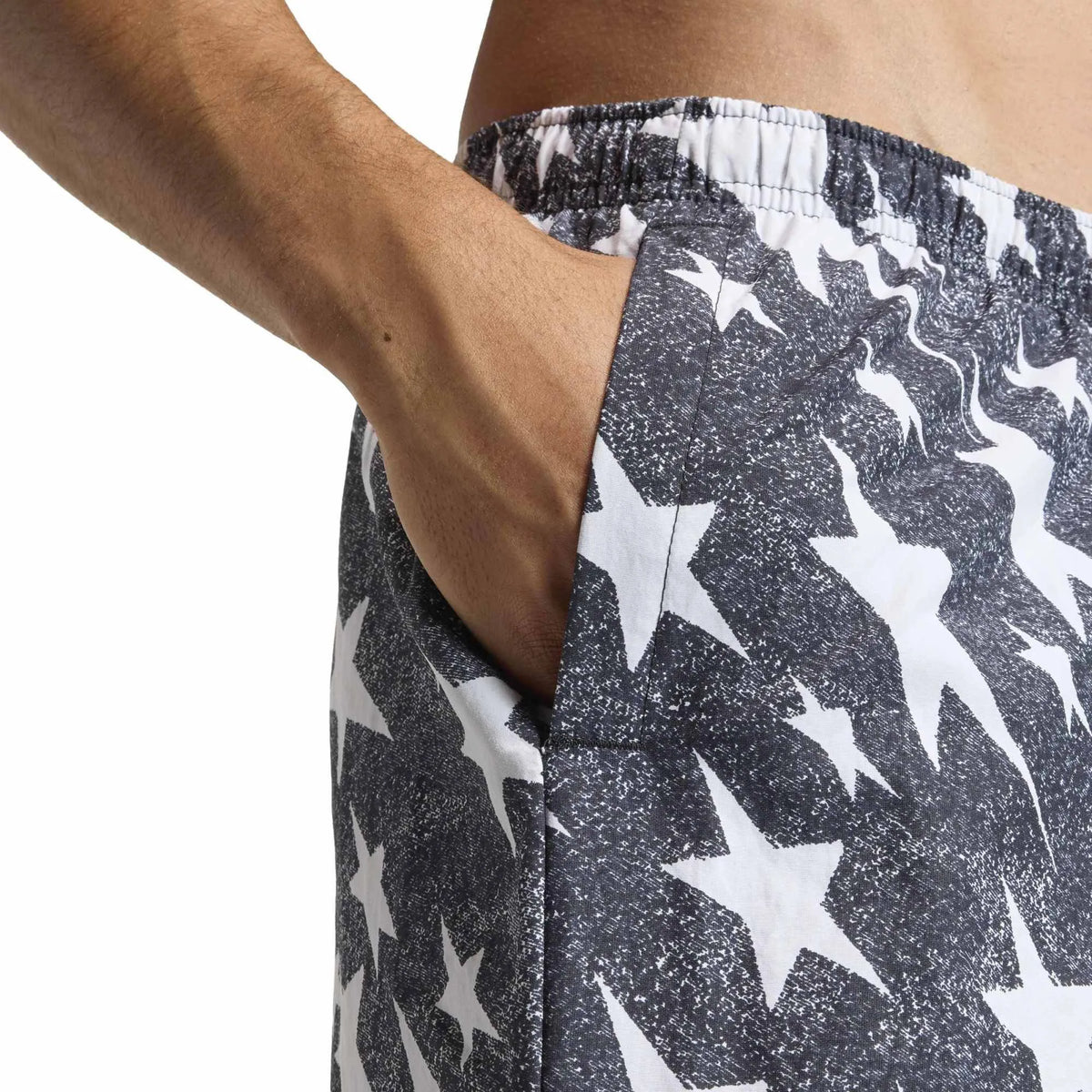 Denim Graphic 3 Stripes Swim Shorts 8-Inch